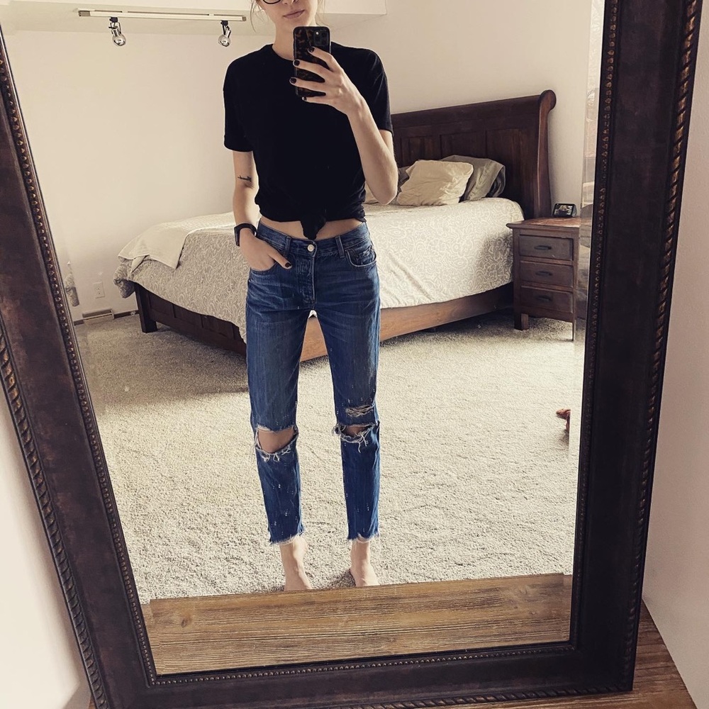 American Eagle “girlfriend” jean